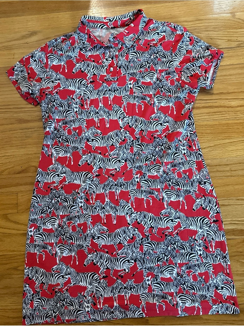 IBKUL Zebra Print Golf Dress